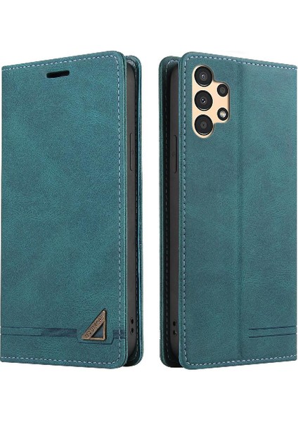 Samsung Galaxy A13 4g Iki Kart Yuvaları Premium Deri Kickstand (Yurt Dışından)