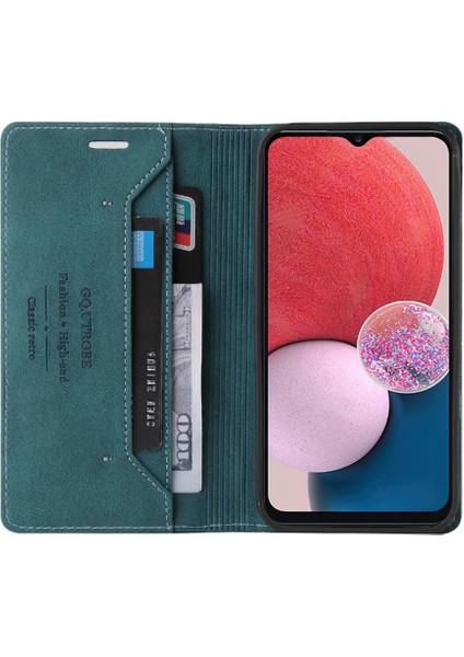 Samsung Galaxy A13 4g Iki Kart Yuvaları Premium Deri Kickstand (Yurt Dışından)