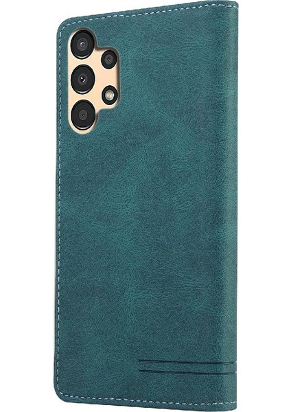 Samsung Galaxy A13 4g Iki Kart Yuvaları Premium Deri Kickstand (Yurt Dışından)