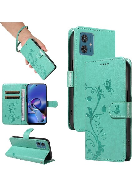 Motorola Moto G54 ve Kart Yuvası Kabartmalı Kelebek Yüksek Kalite Için Kılıf (Yurt Dışından) indirimleri
