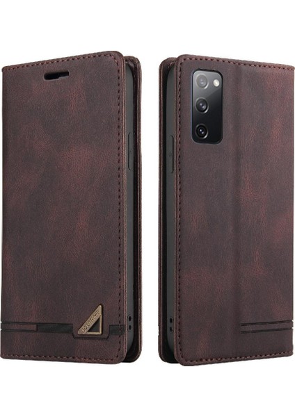 Huawei P40 Iki Kart Yuvaları Premium Deri Kickstand Premium (Yurt Dışından)
