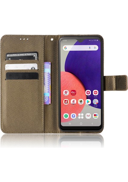 Samsung Galaxy A22 5g Için Kılıf Kapak Manyetik Cüzdan Kart Tutucu Kickstand (Yurt Dışından)