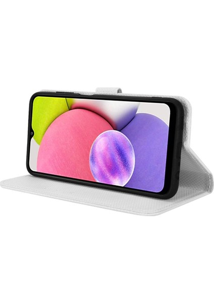 Samsung Galaxy A03S Kickstand Manyetik Cüzdan Kapak Kart Tutucu (Yurt Dışından)