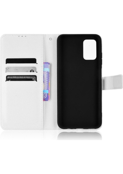 Samsung Galaxy A03S Kickstand Manyetik Cüzdan Kapak Kart Tutucu (Yurt Dışından)