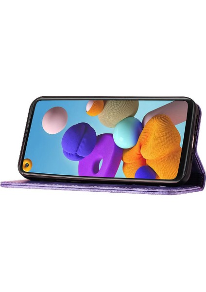 Samsung Galaxy A21S Için Kılıf Kart Cep Flip Folio Tutucu Kapak Kedi (Yurt Dışından) indirimleri