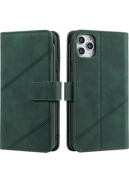 IPhone 11 Için Kılıf Pro Kart Tutucu Kickstand Pu Deri Bileklik Manyetik (Yurt Dışından)