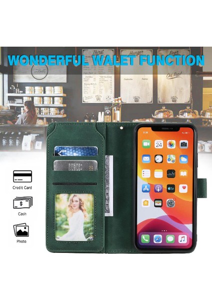 IPhone 11 Için Kılıf Pro Kart Tutucu Kickstand Pu Deri Bileklik Manyetik (Yurt Dışından)