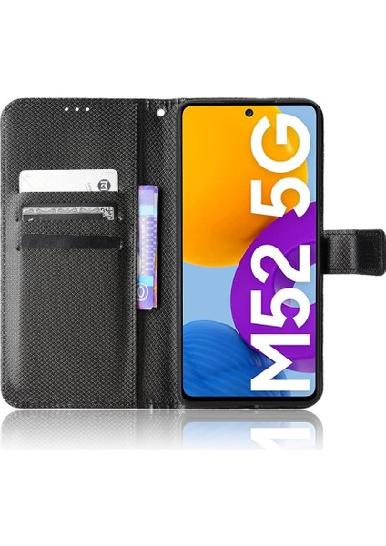 Samsung Galaxy M52 5g Kickstand Manyetik Cüzdan Kart Tutucu Kapak (Yurt Dışından)