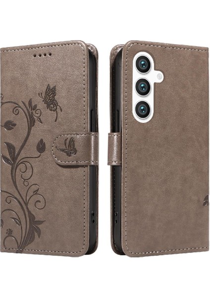 Samsung Galaxy S24 Artı Cüzdan Telefon Kılıfı Kabartmalı Kelebek ve (Yurt Dışından)