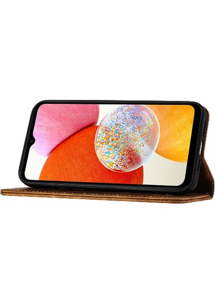 Samsung Galaxy A32 5g Kabartmalı Kelebek Kedi Flip Folio Tutucu (Yurt Dışından)