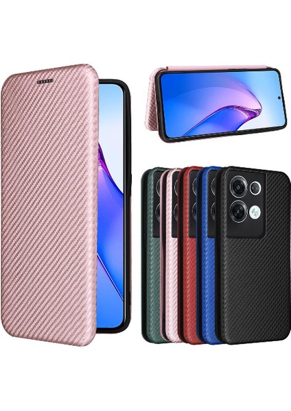 Oppo RENO8PRO Artı Kart Ekleme Deri Için Kılıf Folio Flip Case Karbon (Yurt Dışından) indirimleri