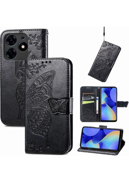 Tecno Spark 10 Pro Çok Renkli Iş Kelebek Cüzdan Kanat Için Kılıf (Yurt Dışından)
