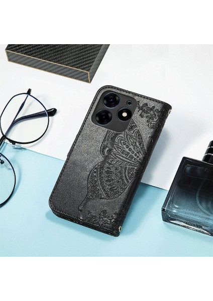 Tecno Spark 10 Pro Çok Renkli Iş Kelebek Cüzdan Kanat Için Kılıf (Yurt Dışından)