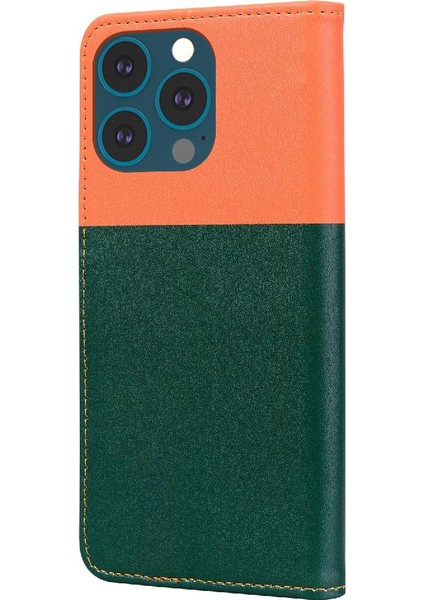 Iphone 13 Için Kılıf Pro / Pro Max Darbeye Cüzdan Kapak Çevirin Deri (Yurt Dışından)