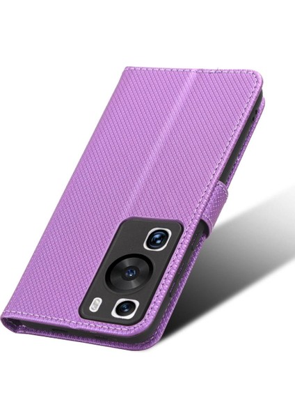 Huawei Için Kılıf P60/P60 Pro Kapak Kickstand Manyetik Cüzdan Kart Tutucu (Yurt Dışından)