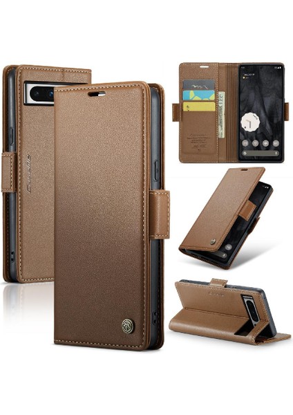 Google Pixel 8 Pro Anti Dolandırıcılık Kickstand Darbeye Dayanıklı Durumda (Yurt Dışından)