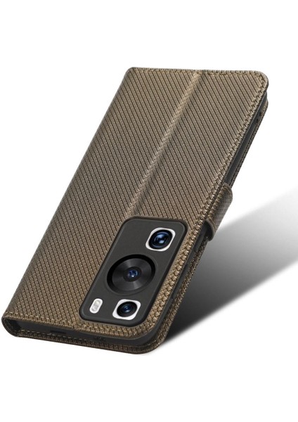 Huawei Için Kılıf P60/P60 Pro Kapak Kickstand Manyetik Cüzdan Kart Tutucu (Yurt Dışından) modelleri