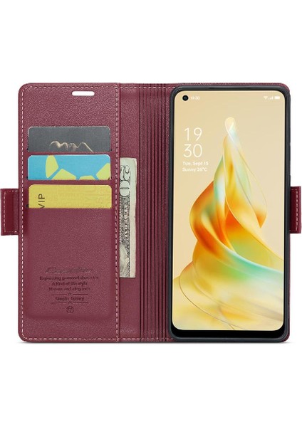 Oppo Caseme 7 4g Için Caseme Durumda Kickstand Kart Yuvası Anti Dolandırıcılık Cüzdan Kılıf (Yurt Dışından) fırsatları
