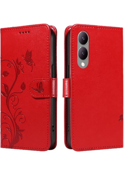 Vivo Y17S 4g Yüksek Kaliteli Deri ve Kart Yuvası Cüzdan Telefonu Için Kılıf (Yurt Dışından)