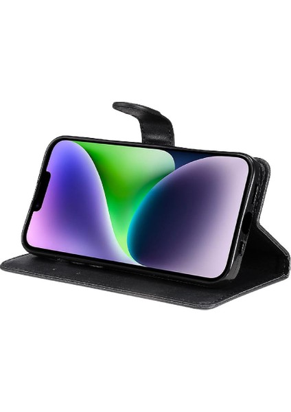 Iphone 15 Için Flip Case Artı Klasik Düz Renk Iş Cüzdan Telefon (Yurt Dışından) fırsatları