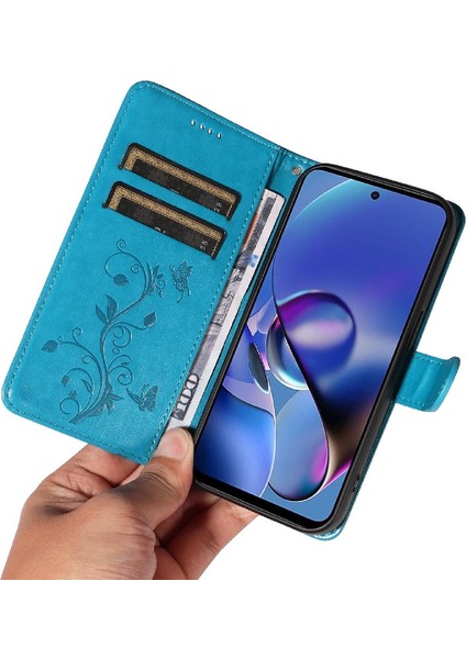 Motorola Moto G54 ve Kart Yuvası Kabartmalı Kelebek Yüksek Kalite Için Kılıf (Yurt Dışından) indirimleri