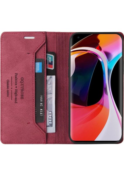 Xıaomı 10 Için Kılıf Iki Kart Yuvaları Kickstand Premium Deri Premium (Yurt Dışından)