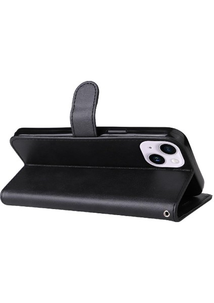 Iphone 15 Için Flip Case Artı Klasik Düz Renk Iş Cüzdan Telefon (Yurt Dışından) indirimleri