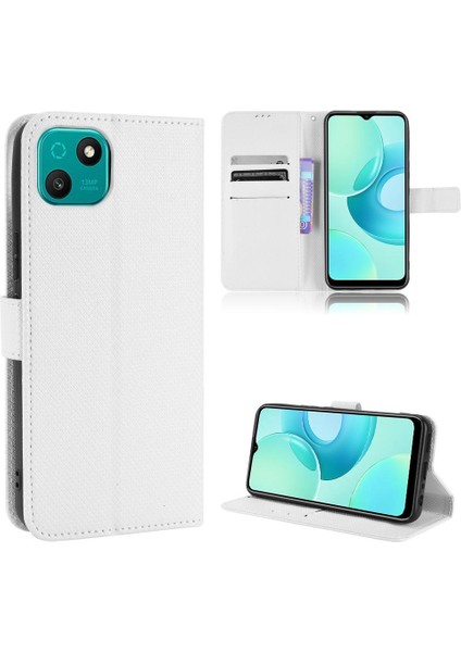 Wiko T10 Kart Tutucu Kapak Manyetik Cüzdan Kickstand Için Kılıf (Yurt Dışından)