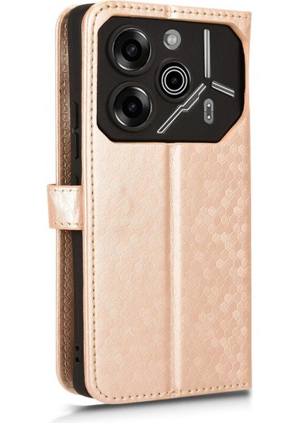 Tecno Pova 6 Pro Manyetik Toka Geometrik Desen Deri Cüzdan Için Kılıf (Yurt Dışından) fırsatları