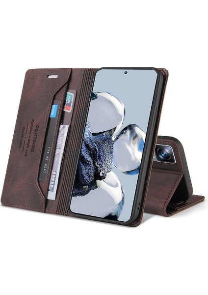 Xiaomi 12T Iki Kart Yuvaları Premium Deri Kickstand Premium (Yurt Dışından)
