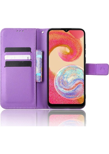 Samsung Galaxy A04E Kickstand Kart Tutucu Manyetik Cüzdan Kapak Için Kılıf (Yurt Dışından) modelleri