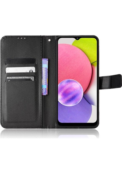 Samsung Galaxy A03S Kickstand Manyetik Cüzdan Kapak Kart Tutucu (Yurt Dışından)