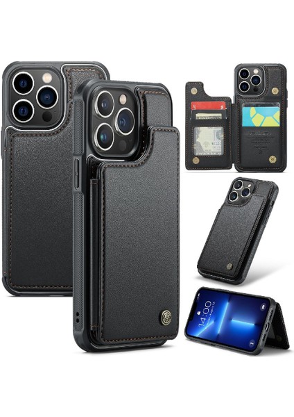 IPhone 13 Pro Kart Tutucu Ince Darbeye Dayanıklı Durumda Pu (Yurt Dışından)