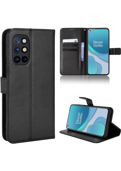 Oneplus 8t Manyetik Cüzdan Kickstand Kart Tutucu Kapak Için Kılıf (Yurt Dışından)