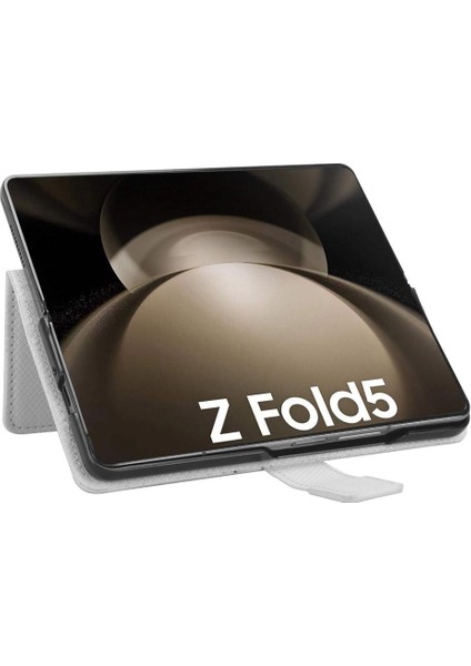 Samsung Galaxy Z Için Kılıf Fold 5 Kapak Kickstand Manyetik Cüzdan Kart (Yurt Dışından)