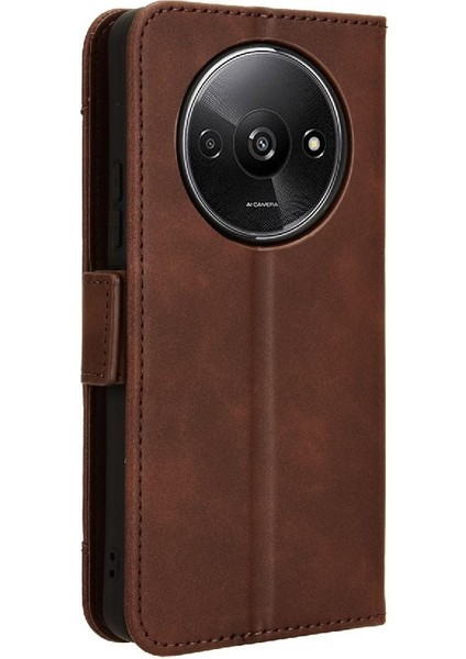 Xiaomi Poco C61 Deri Cüzdan Kapak Manyetik Kapatma Ayarlanabilir (Yurt Dışından)
