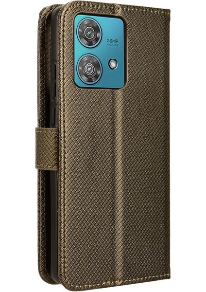 Motorola Kenar 40 Neo 5g Için Kılıf Kickstand Kart Tutucu Manyetik Cüzdan (Yurt Dışından) indirimleri