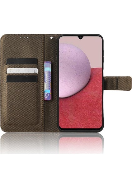 Samsung Galaxy A14 4g Için Kickstand Kart Tutucu Manyetik Cüzdan Kapak (Yurt Dışından)