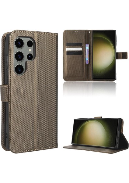 Samsung Galaxy S23 Ultra 5g Manyetik Cüzdan Kickstand Kapak Kartı (Yurt Dışından)