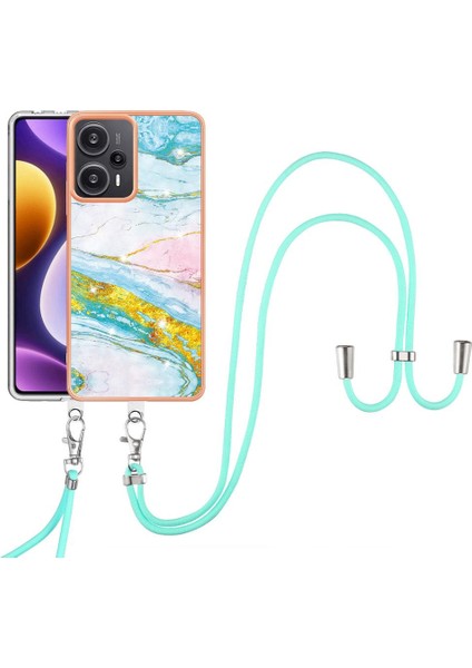 Xiaomi Poco F5 5g Mermer Anti-Çizik Yumuşak Crossbody Kordon (Yurt Dışından)