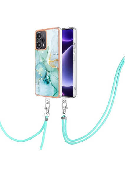 Xiaomi Poco F5 5g Mermer Anti-Çizik Yumuşak Crossbody Kordon (Yurt Dışından)
