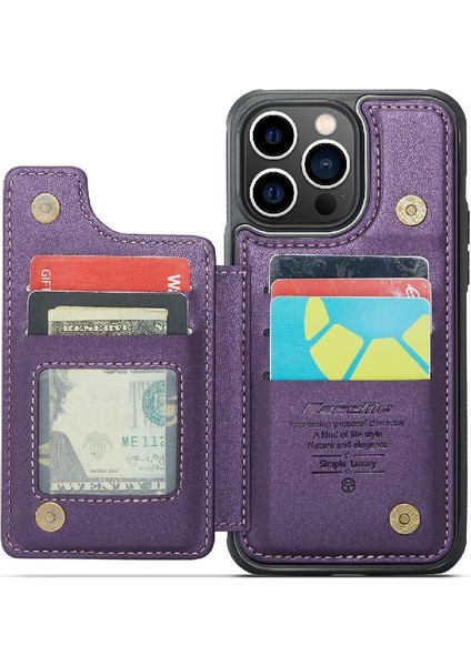 IPhone 13 Pro Max Ince Darbeye Vaka Rfıd Kart Için Caseme Cüzdan Kılıf (Yurt Dışından) fırsatları