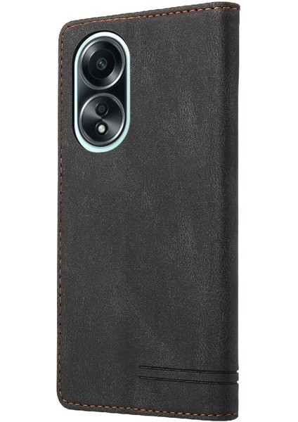 Oppo A58 4g Iki Kart Yuvaları Premium Deri Premium Deri Için Kılıf (Yurt Dışından)
