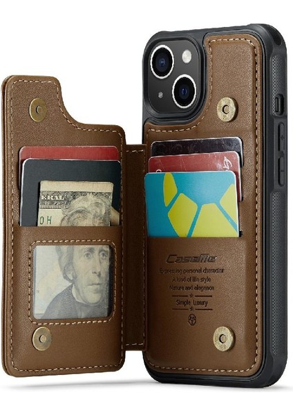 IPhone 15 Artı Kickstand Ince Darbeye Dayanıklı Durumda Pu (Yurt Dışından)