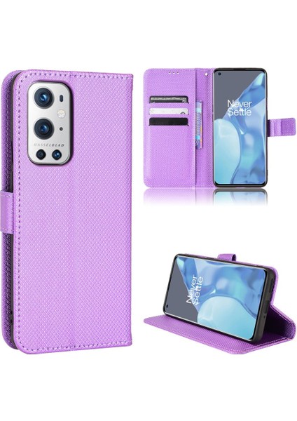 Oneplus 9 Için Kılıf Pro Kart Tutucu Manyetik Cüzdan Kickstand Kapak (Yurt Dışından)