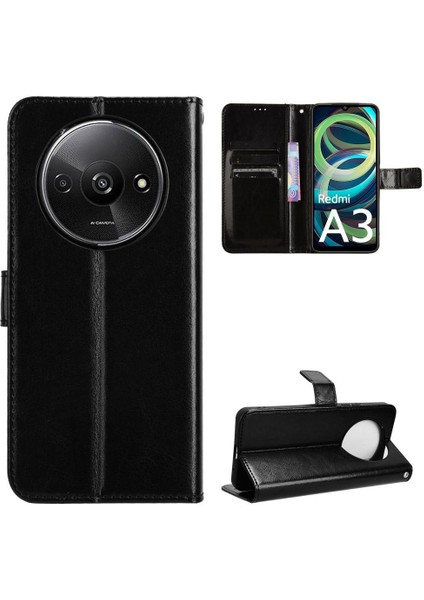 Xiaomi Poco C61 Cüzdan Kapak Çevirin Manyetik Kart Tutucu (Yurt Dışından)