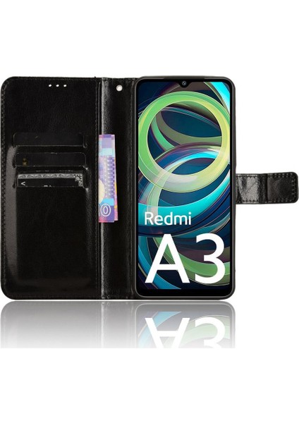 Xiaomi Poco C61 Cüzdan Kapak Çevirin Manyetik Kart Tutucu (Yurt Dışından)