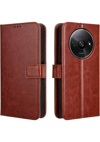 Xiaomi Poco C61 Cüzdan Kapak Çevirin Manyetik Kart Tutucu (Yurt Dışından)