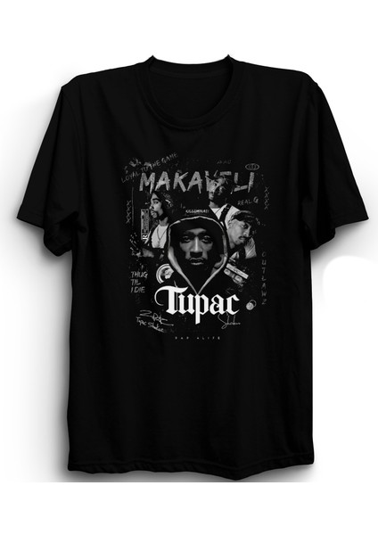 Tupac, Defamation, 2pac, Rap, Hiphop Baskılı %100 Pamuk Tişört