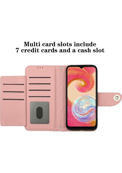 Samsung Galaxy A04E Bilek Şerit Cüzdan Kapak Için Kılıf Darbeye Şık (Yurt Dışından) modelleri